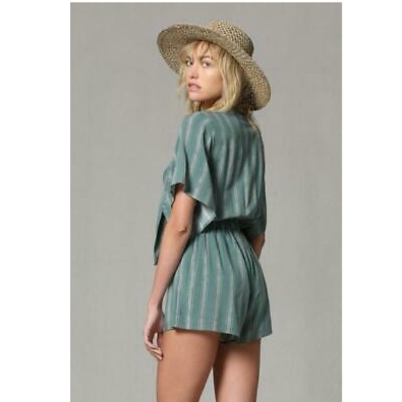Last one! Desert-Chic Boho Stripe Romper - Picture 3 of 6